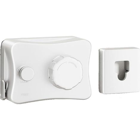 Corde à linge rétractable de 5,1 m, résistante pour intérieur et extérieur (blanc)