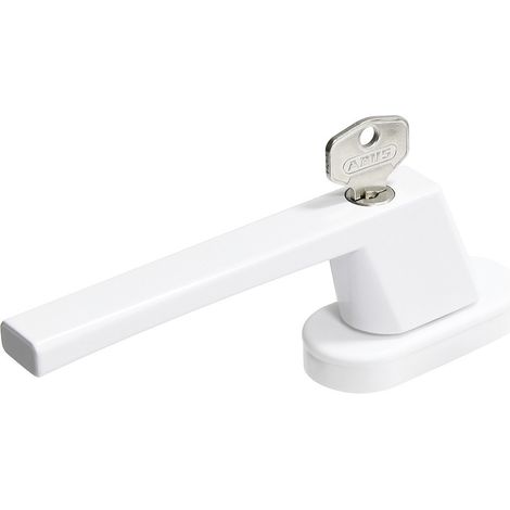 Abus Fenstergriff FG 110 weiß Griff abschließbar Fensterklinke mit Schloss (1/3)