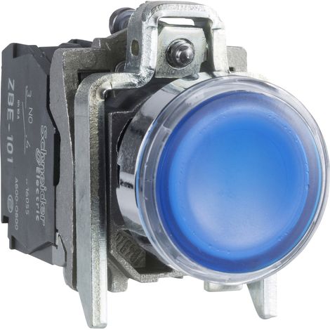 Schneider Electric XB4BW36B5 Harmony XB4BW36B5 Drucktaster Betätiger flach 1 Taste Blau Druckentrie