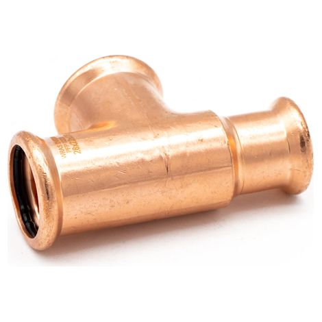 PrimaPress Copper Reducing Tee 28x22x28mm for Plumbing (1/2)