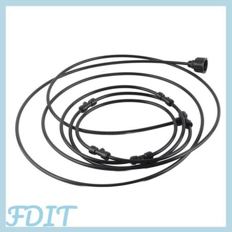 Kit De Brumisation Extérieur - Pour Ventilateur - Anneau De Pulvérisation 61 Cm - Tuyau 3 M - 4 Busées En Laiton - Noir - 1 Pièce (1/5)