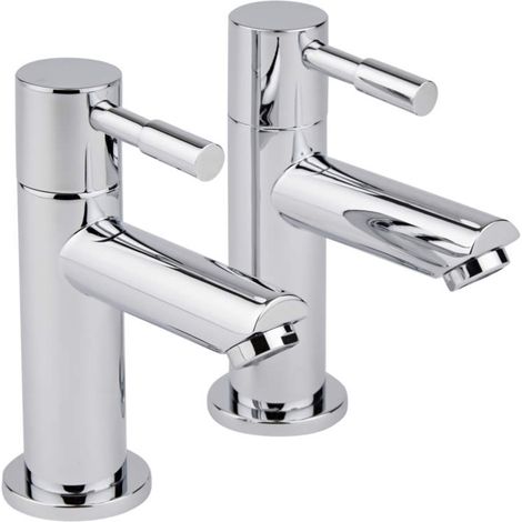 Milano Mirage – Bathroom Bath Pillar Taps - Chrome (1/5)