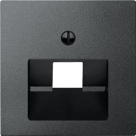 MERTEN 298314 PLAQUE CENTRALE POUR PRISE UAE, 1 COMPARTIMENT, ANTHRACITE, SYSTEM M