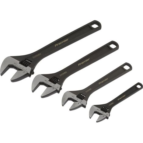 Sealey Premier Adjustable Wrench Set 4pc AK9567