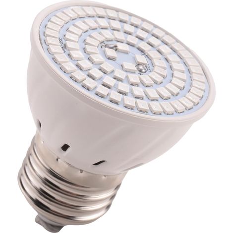 Lot de 2 lampes de croissance LED E27 à 80 LED, spectre complet, pour semis et plantes hydroponiques d'intérieur.-AquaForge (1/5)