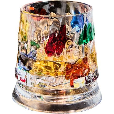 Verres à whisky rotatifs peints à la main, avec base pivotante-5 (1/2)