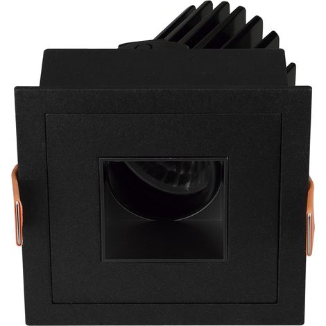 Empotrable techo tilt VIP3 Square Square DALI LED COB 4.70W 719lm(525lm) CRI90 4000K 18º Negro Negro