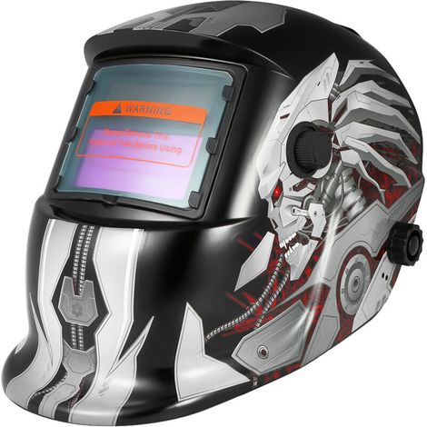 Casque de soudage professionnel à obscurcissement automatique à énergie solaire, soudeur TIG MIG, meulage (1/5)