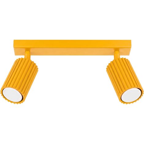 Deckenleuchten Karbon gelb 1xGU10 30cm Aluminium Sollux (1/5)