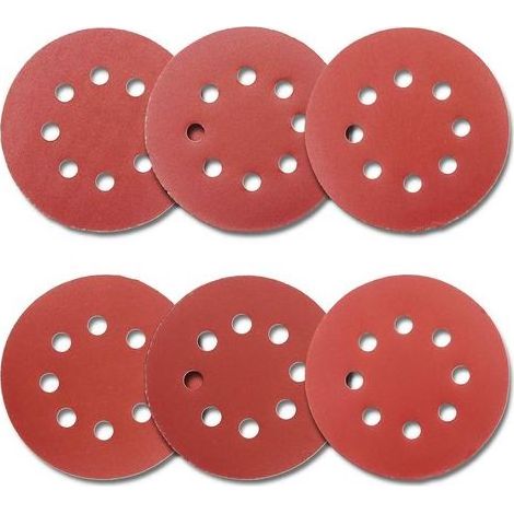 TAISHENGDA 125-mm-Klett-Schleifscheiben für Exzenterschleifer, sortiertes Schleifpapier mit den Körnungen 1000/800/600/400/320/240, zum Schleifen von Kunststoff, Holz und Autoteilen, 60 Stück (1/5)