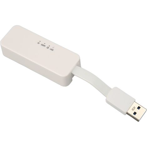 Adaptateur Realtek 8153B, USB vers Ethernet, câble créant un adaptateur réseau filaire USB 3.0 vers 10/100/1000 Gigabit, compatible avec Nintendo Switch, Windows, MacBook, macOS, Mac Pro Mini, ordinat (1/5)