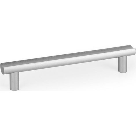 tirador moon de aluminio. para muebles. 160 mm / 320 mm - viefe acabado efecto inox dist. agujero dist. 160mm. (1/3)