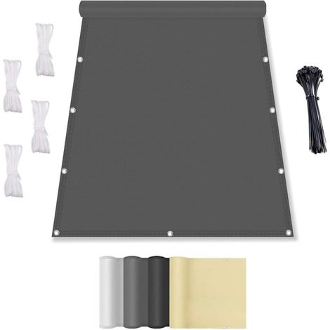1 Voile d'ombrage,Rectangulaire,Imperméable,Polyester,Oeillets en alliage,Patio,Jardin. (1/5)