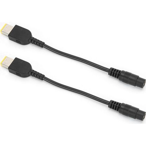 Câble convertisseur d'alimentation 5.5x2.5mm femelle vers carré avec broche pour Lenovo ThinkPad X1 Carbon YOGA 13 (1/5)