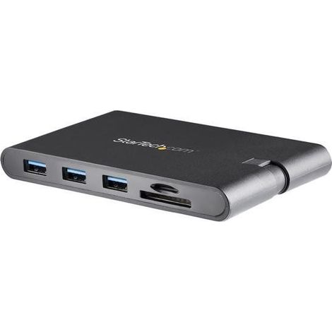 StarTech.com USB-C Multiport Adapter - USB Typ C Mini Dock mit HDMI 4K oder VGA 1080p Video - 100W PD Pass-through, 3 Port USB 3.0 Hub, GbE, SD & MicroSD - Laptop Travel Dock (1/5)
