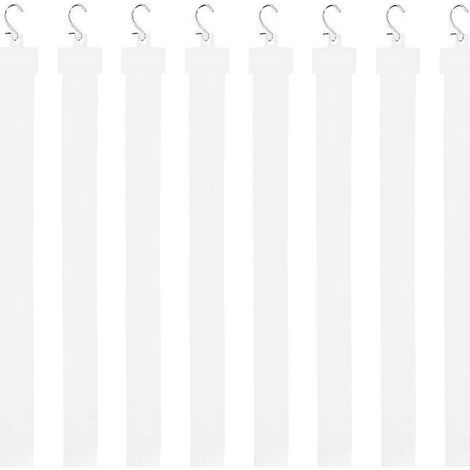 Hängestangen für Snackauslagen, Supermarkt-Hänger – 50,00 x 4,00 x 0,10 cm – Weiß (1/3)