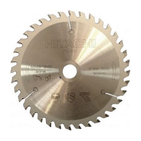 Lame de scie Hitachi 165x2 6x30 0/20 0 mm Z36