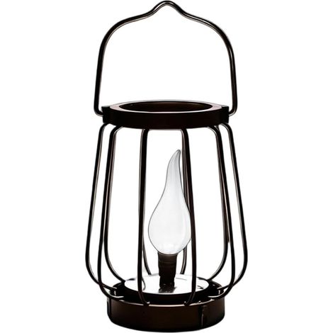 Lanterne solaire d'extérieur en métal vintage étanche lampe décoration (1/5)