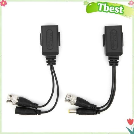 Tbest balun émetteur-récepteur Émetteur-récepteur Balun Vidéo Hd 8Mp, Paire Torsadée Passive pour Caméras Ahd electronique cable (1/5)