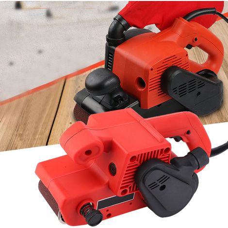 Ponceuse à bande portable 3 pouces, machine de ponçage et de polissage électrique pour le travail du bois, 380 m/min, prise CN 220 V (1/5)