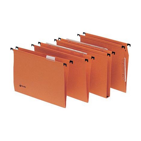 Rexel Signaletic Cartelle Sospese per Cassetto Fondo U 3 cm Interasse 39 cm Arancione Formato A4+ 220 gr Confezione da 25 pz