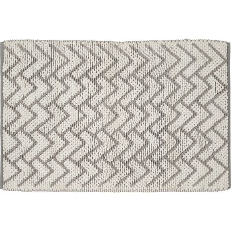 Tapis de bain déco en polycoton 50x80cm
