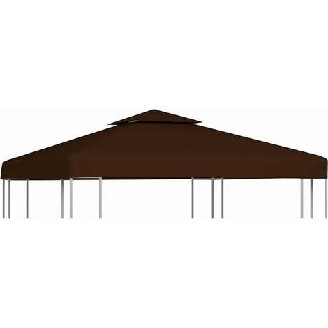 Belvédère de Jardin 3x3cm Marron - Pavillon Jardin-x (1/5)
