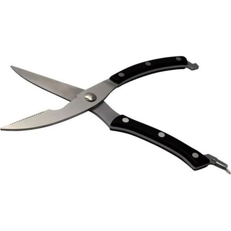 1 Paire Ciseaux de cuisine,Acier inoxydable,Ressort intégré,Découpe volaille et os,Usage professionnel (1/4)