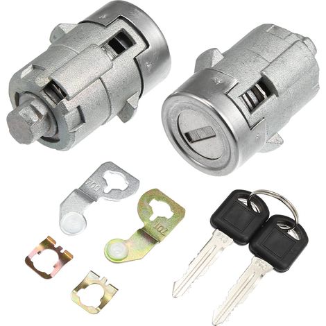 1 Paar Türschlosszylinder-Set mit 2 Schlüsseln für GMC Sierra 1500 2500 3500 Yukon für Chevy Silverado Tahoe Suburban für Hummer H2 für Cadillac, Türschlosszylinder vorne links rechts 15298924