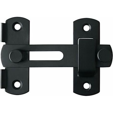 Loquet de sécurité à rabat en acier inoxydable noir mat MK001 (1/5)