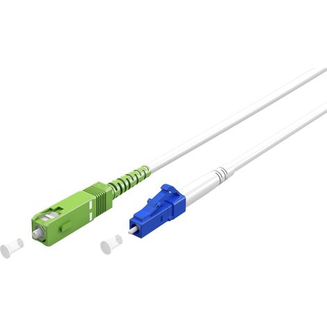 Goobay 59609 Cable de fibra óptica e InfiniBand 2 m SC LC FTTH Blanco