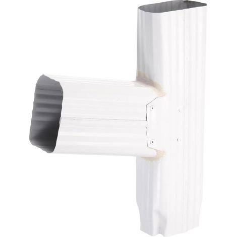 Gutter Y Shape Connector 2x3 Inch Square Downspout Diverter Rain Gutter Downspout Y Connector Rainwater Drainage, Fits 2x3 Inch, Left Direction (1/5)