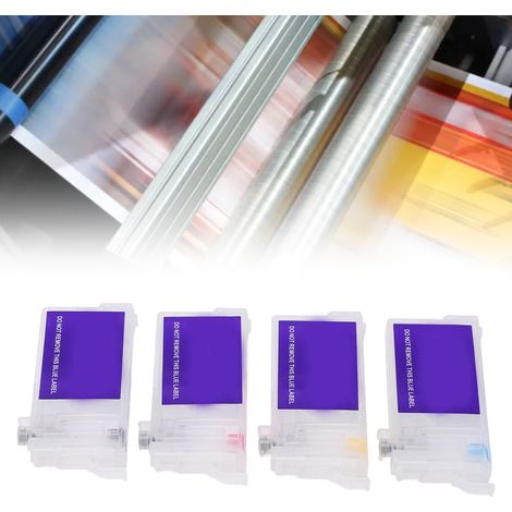 Cartouches d'encre de remplacement pour Epson T802XL1/T802XL2/T802XL3/T802XL4 : cartouches de recharge 4 couleurs sans puce (1/5)