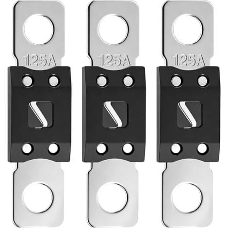 Lot de 3 blocs de fusibles à vis ANM/MEGA 32 V 125 A (1/5)