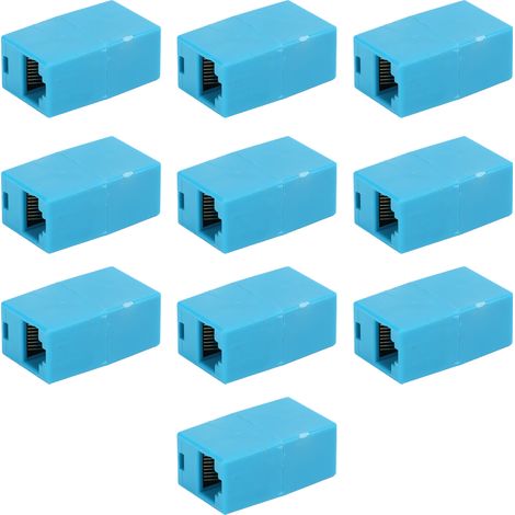 Connecteur de câble réseau RJ45 à passage direct, connecteur d'extension, connecteur bidirectionnel (1/5)
