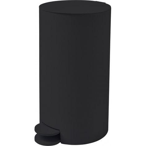 Poubelle à pédale salle de bain 3L noir (1/2)