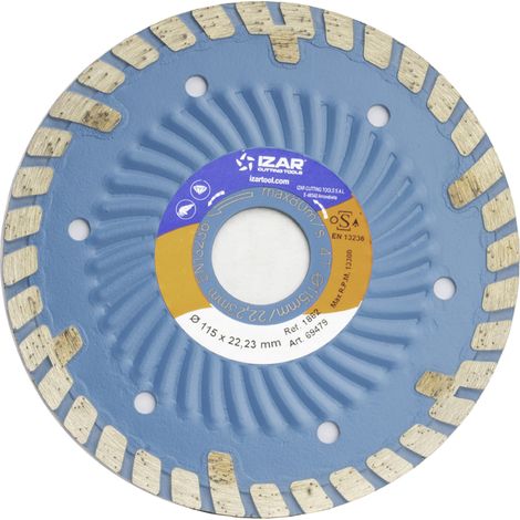 Disco 115 x 07 mm Diamante Turbo Granito / Marmol -1862- IZAR (1/4)