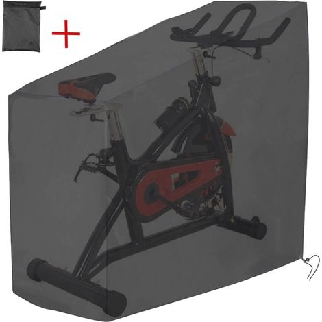 Housse Vélo Appartement Spinning 124x58x117x147cm Imperméable Oxford Enduit PVC Anti-UV Anti-Poussière Home Gym Fitness Intérieur Extérieur (1/5)