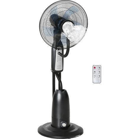 Ventilador De Pie Con Atomizador De Agua De 2,8 Litros, Temporizador, 3 Modos, Función De Niebla, Ángulo De Inclinación Regulable