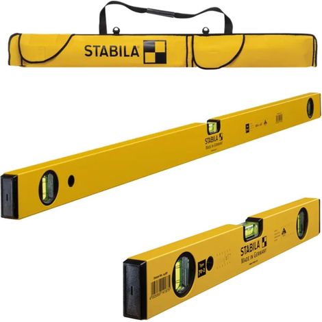 Stabila 70-2 120cm 48 Inch and 60cm 24 Inch Spirit Level STB70248 with Level Bag (1/3)