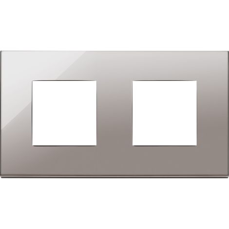 VIMAR - 22643.83 Placca 4M (2+2)int71 cromo nero