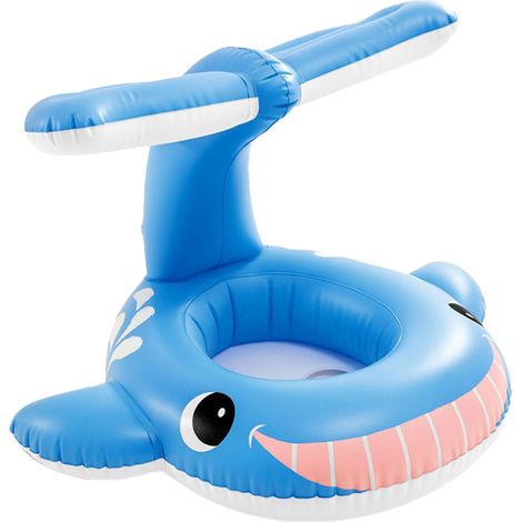 Schwimmring „Blauer Wal“ für Kinder – Kippsicherer Schwimmsitz (1/5)