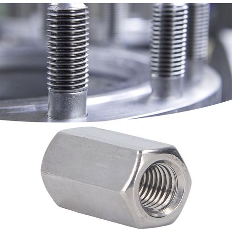 Écrou de raccordement hexagonal M121,75-19-L36mm en acier inoxydable 304 (1/5)