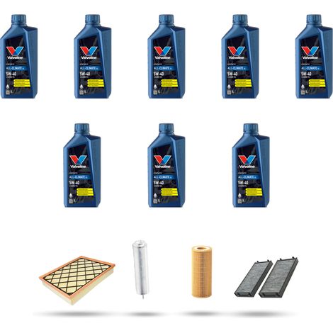 Kit tagliando 4 FILTRI e 8L OLIO compatibile con Bmw x6 (E71) 35dx 210kw dal 2008 al 2010 (1/5)