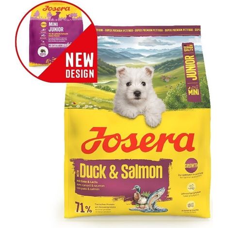 Josera Mini Junior Canard et Saumon 900g (1/2)