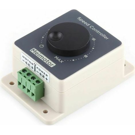 VURAHOME - Contrôleur de vitesse de moteur 12V, contrôleur de vitesse de moteur PWM Modulateur de largeur d'impulsion DC10-60V 20A Ephe Coque étanche (1/5)