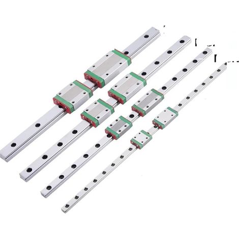 Rail linéaire miniature coulissant MGN7 H MGN9 MGN12 100 mm à 1000 1 + (1/5)