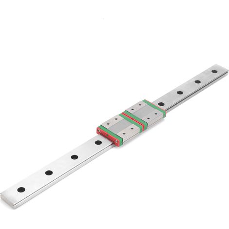 Glissière linéaire mini double coulisseau élargi en acier inoxydable, guidage de machine-outil MGW12C‑400‑2R (1/5)