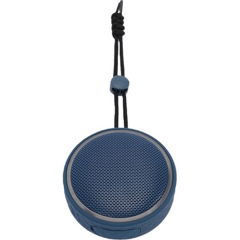 Haut-parleur de douche Bluetooth, stéréo sans fil, Portable, avec ventouse et lanière, éclairage RGB, étanche IPX6, bleu (1/5)