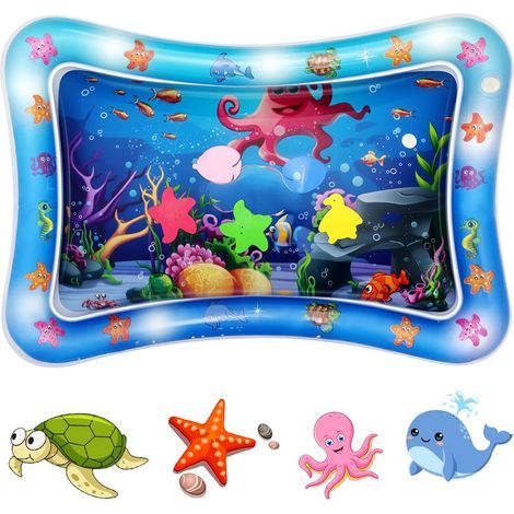Aufblasbare Wasserspielmatte für die Bauchlage, aufblasbare Spielmatte, sensorisches Spielzeug für Babys und Kleinkinder von 3-6-9 Monaten, Neugeborene Mädchen (1/5)
